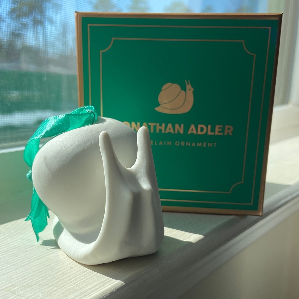 Jonathan Adler Porcelain SNAIL Ornament - Picture 3 of 5